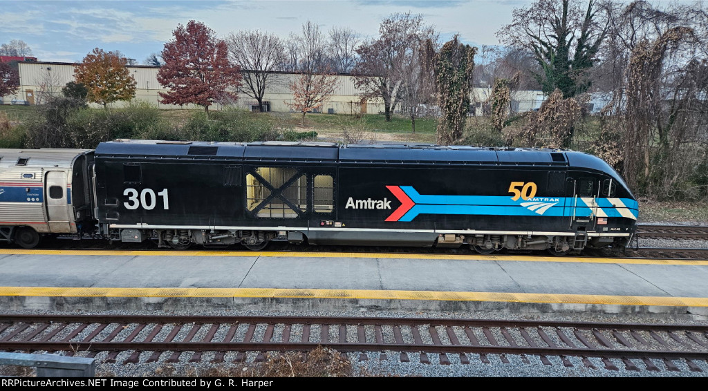 Day One Charger 301 in charge of Amtrak Regional train 134.